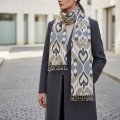 Шарф из адраса ручной работы Чувство нежной любви