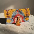 Клатч из бахмаля Золотой закат (ручная работа)
