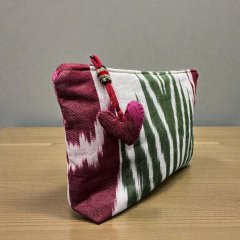 Косметичка c брелоком-сердечком (ручная работа)