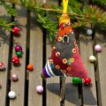 Новогодний подвес Елочка для загадывания желаний (ручная работа)